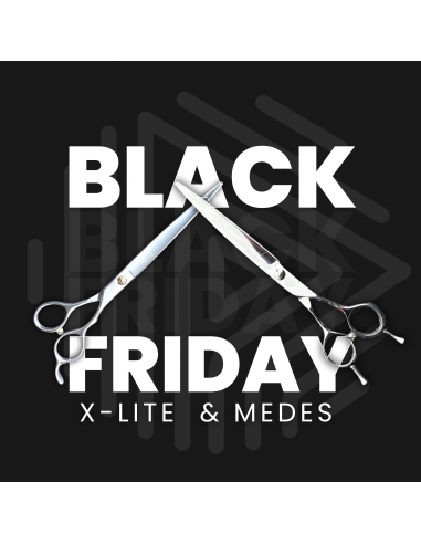 Kit Ciseaux Droits X-Lite + Ciseaux Courbes Medes II BLACK FRIDAY II Amélioration de cerveau avec