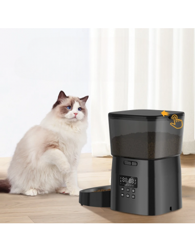 Distributeur Croquettes - AutomaticCatFeeder™- Noir sur le site 