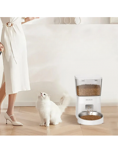 Distributeur Croquettes - AutomaticCatFeeder™- Blanc les ctes