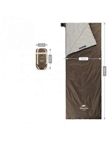 Sac de couchage - CampingSleepingBag™ - Marron la colonne vertébrale