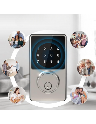 Serrure de porte - SmartLockDoor™ - Gris Vous souhaitez 