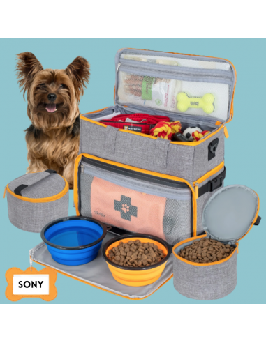 Sac de voyage et ses accessoires pour chiens soldes